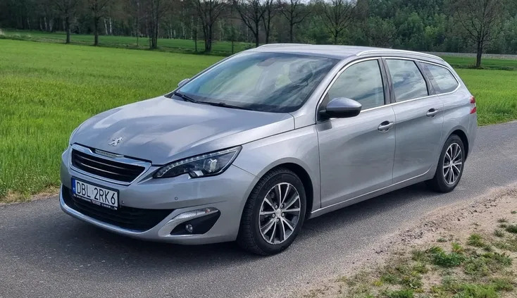 samochody osobowe Peugeot 308 cena 37500 przebieg: 54000, rok produkcji 2016 z Bolesławiec